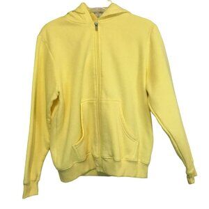 Blair Hooded Sweatshirt Full Zip Front Pullover Women's Size Small in Yellow Gym